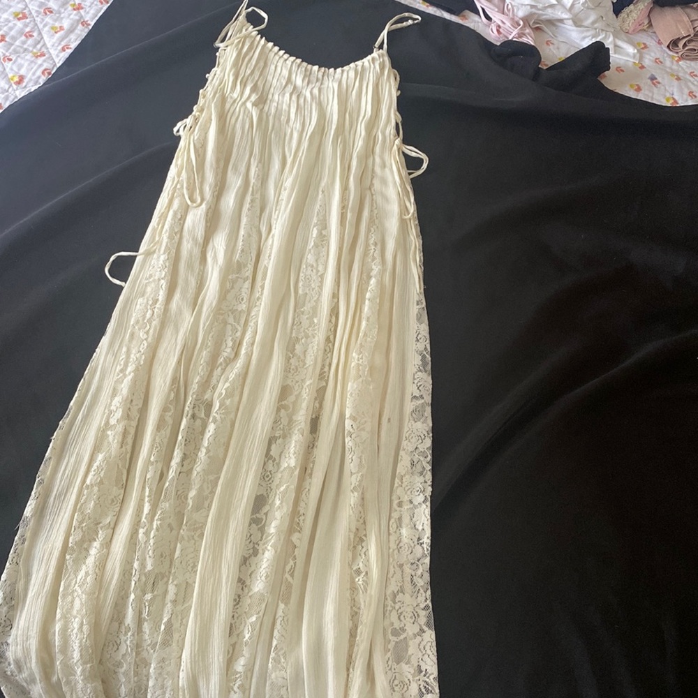 Cream maxi dress